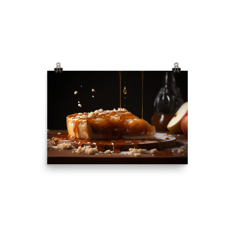 Gourmet Apple Pie with a Twist photo paper poster - Posterfy.AI