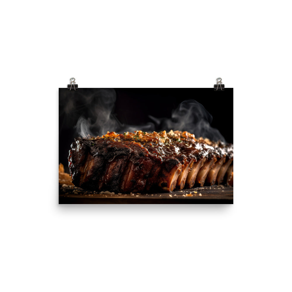 Ultimate Barbecue Ribs photo paper poster - Posterfy.AI