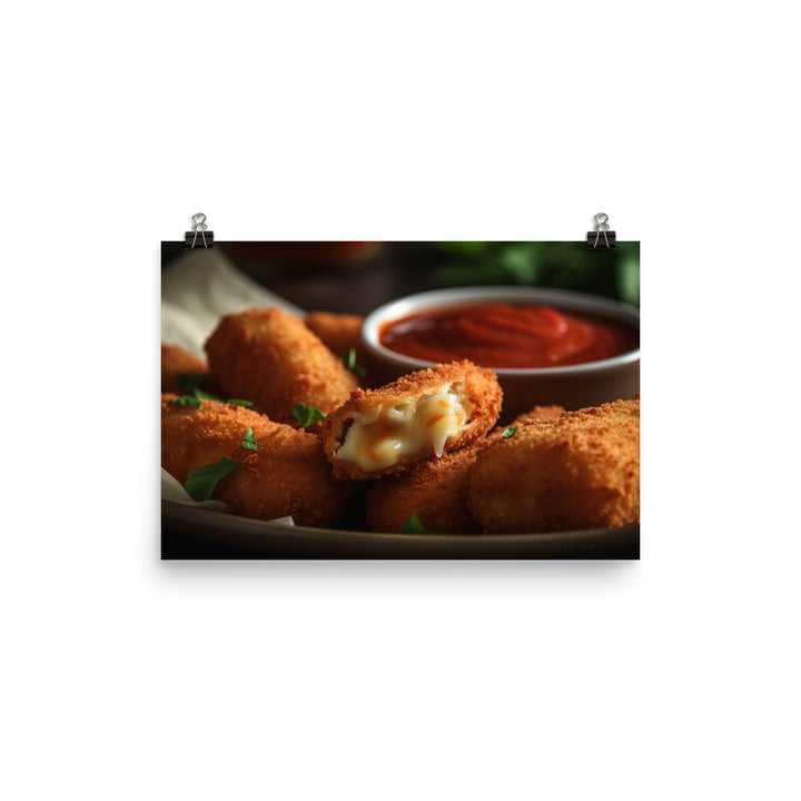 Mozzarella Sticks photo paper poster - Posterfy.AI