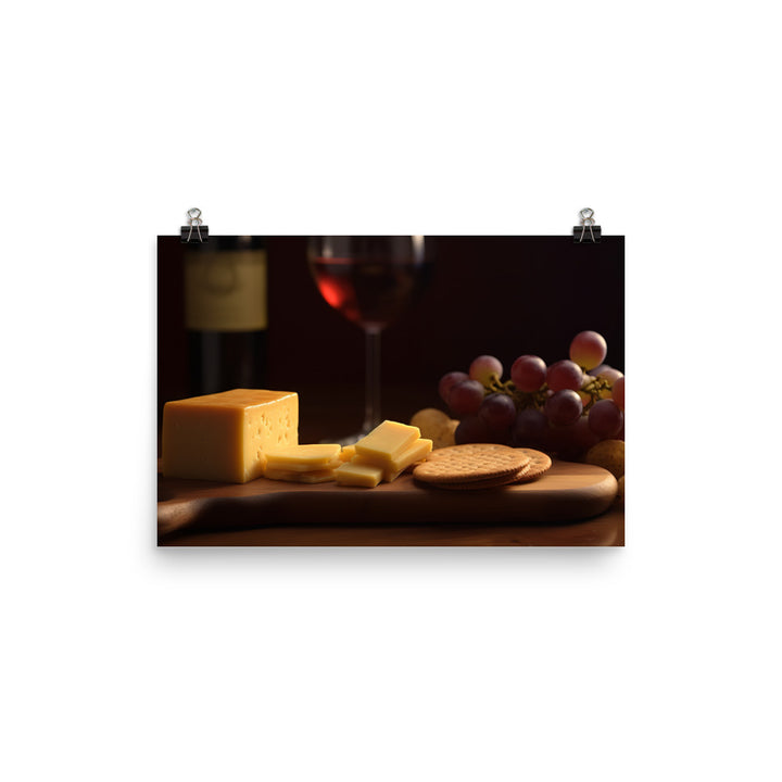 Cheddar and Crackers photo paper poster - Posterfy.AI