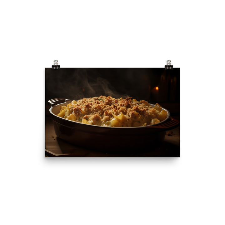 Baked Sausage and Cheese Casserole photo paper poster - Posterfy.AI