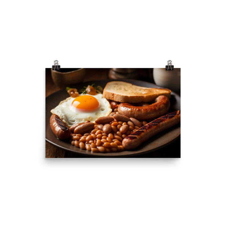 English Breakfast photo paper poster - Posterfy.AI