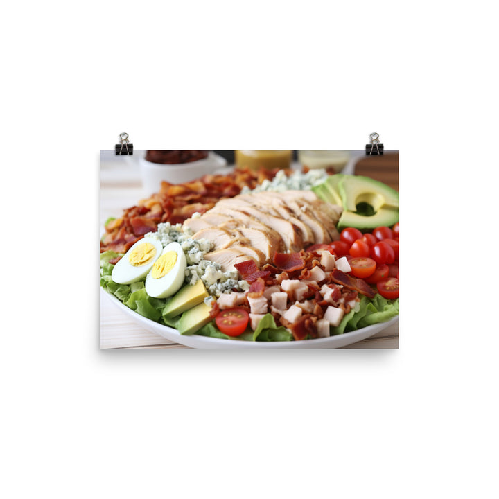 Delectable Cobb Salad photo paper poster - Posterfy.AI