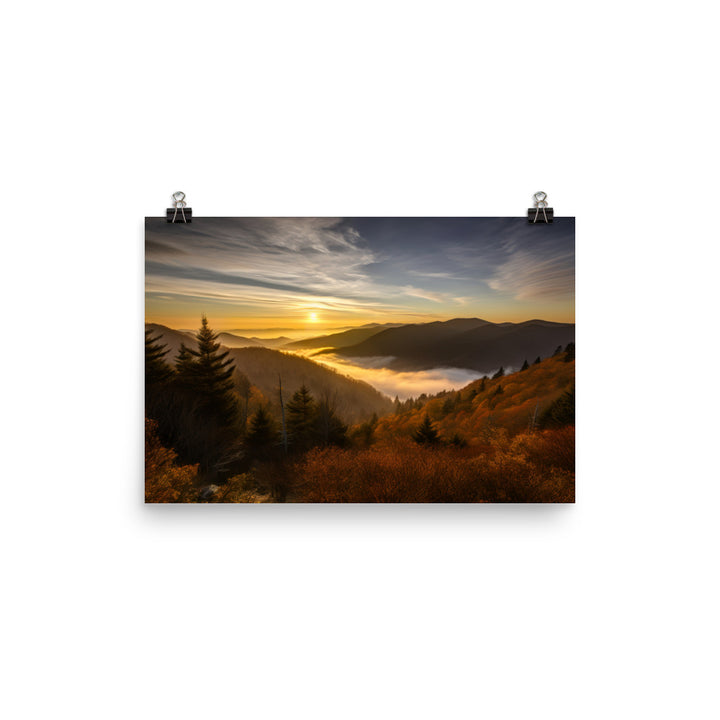 Great Smoky Mountains photo paper poster - Posterfy.AI