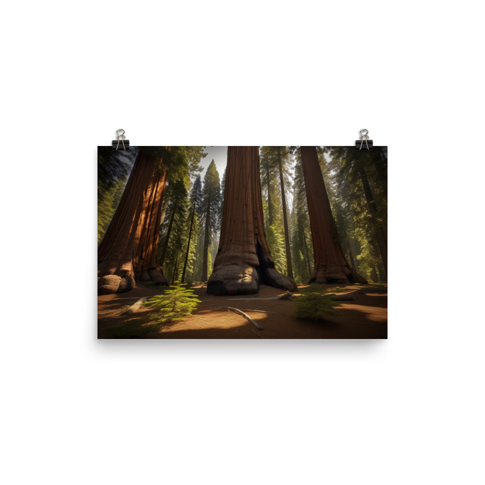 Yosemites Majestic Giants photo  paper poster - Posterfy.AI