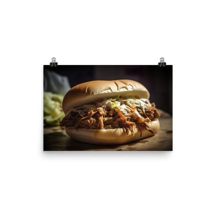 Pulled Pork Perfection photo paper poster - Posterfy.AI
