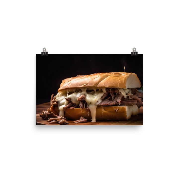 Classic French Dip Sandwich photo paper poster - Posterfy.AI