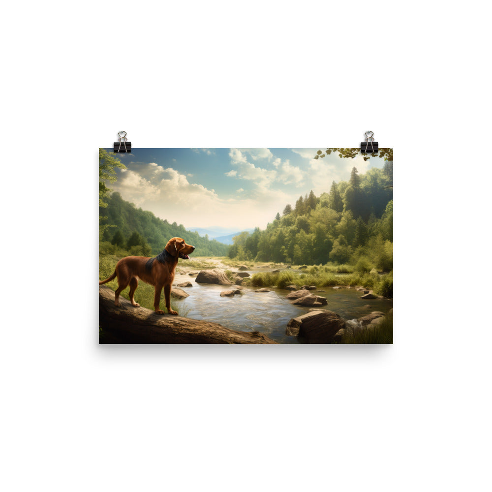 A Bloodhounds Adventure photo paper poster - Posterfy.AI