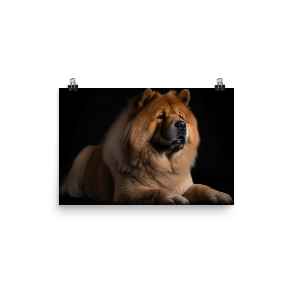 Chow Chow Sitting Proudly photo paper poster - Posterfy.AI