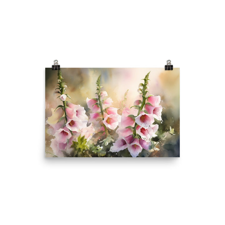 Ethereal Foxgloves photo paper poster - Posterfy.AI