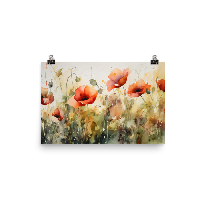 Symbolism of Poppies photo paper poster - Posterfy.AI