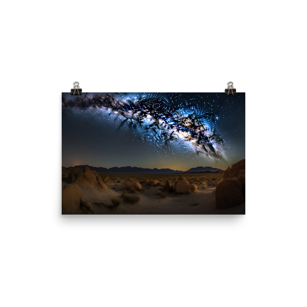 Chiles Desert Night photo paper poster - Posterfy.AI