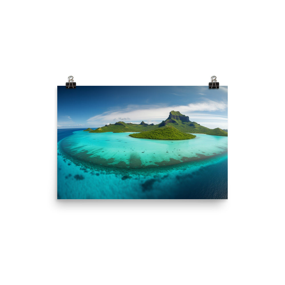 Turquoise Paradise photo paper poster - Posterfy.AI