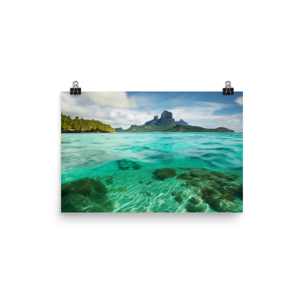 Turquoise Paradise photo paper poster - Posterfy.AI