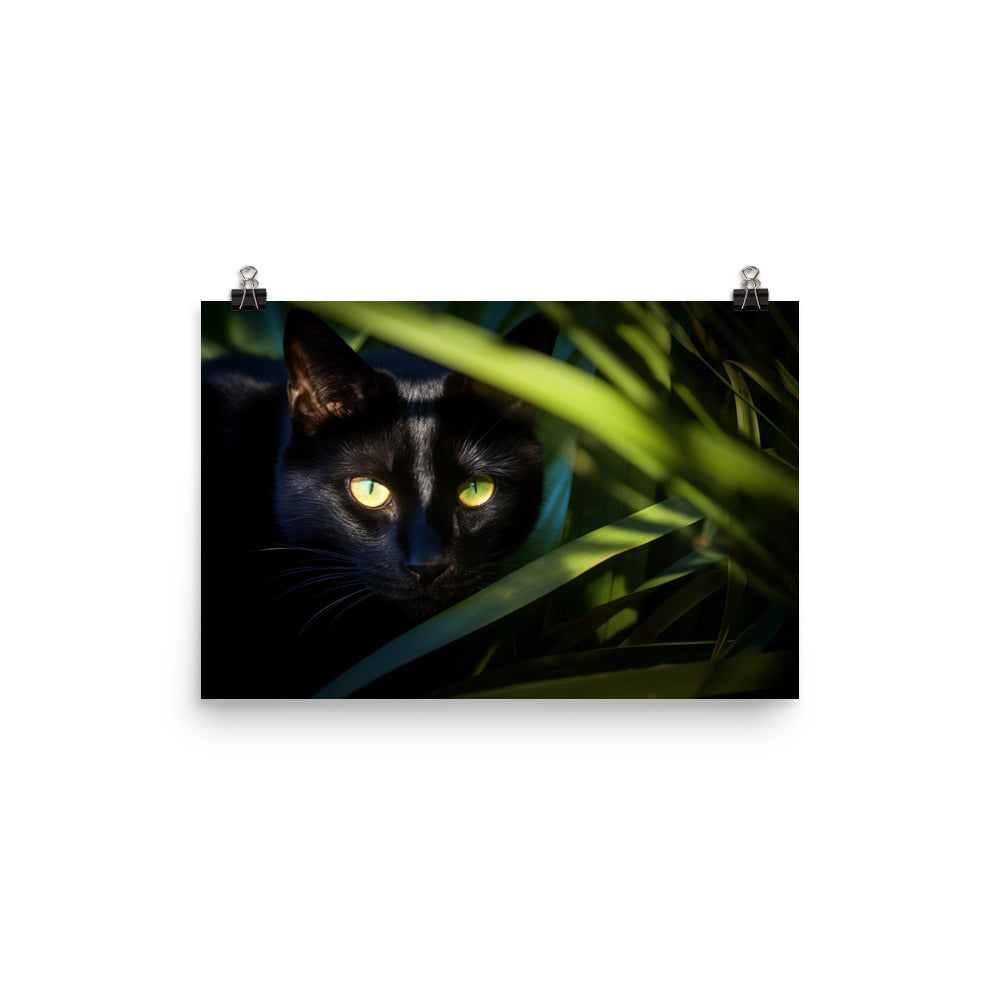 Bombay Cat in the Shadows photo paper poster - Posterfy.AI