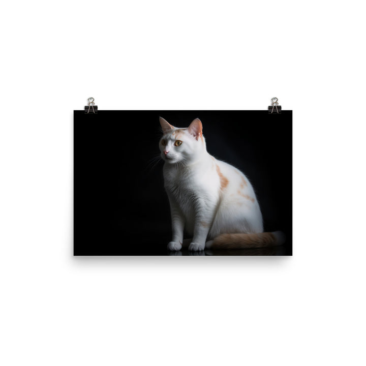 Serene Japanese Bobtail photo paper poster - Posterfy.AI