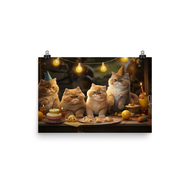 Exotic Shorthair Photo paper poster - PosterfyAI.com