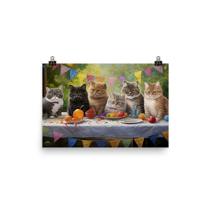 Exotic Shorthair Photo paper poster - PosterfyAI.com