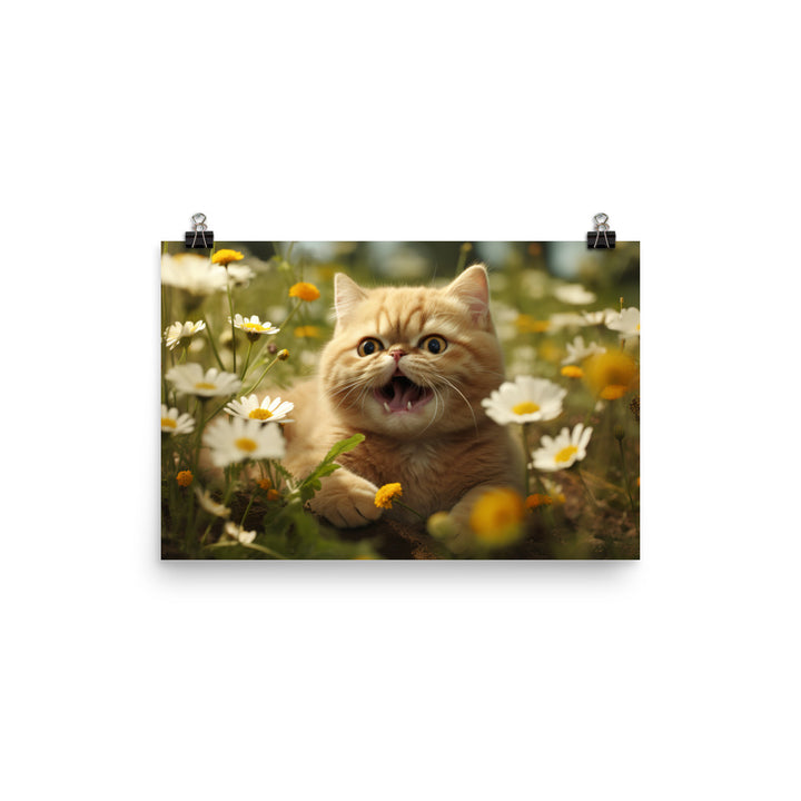 Exotic Shorthair Photo paper poster - PosterfyAI.com