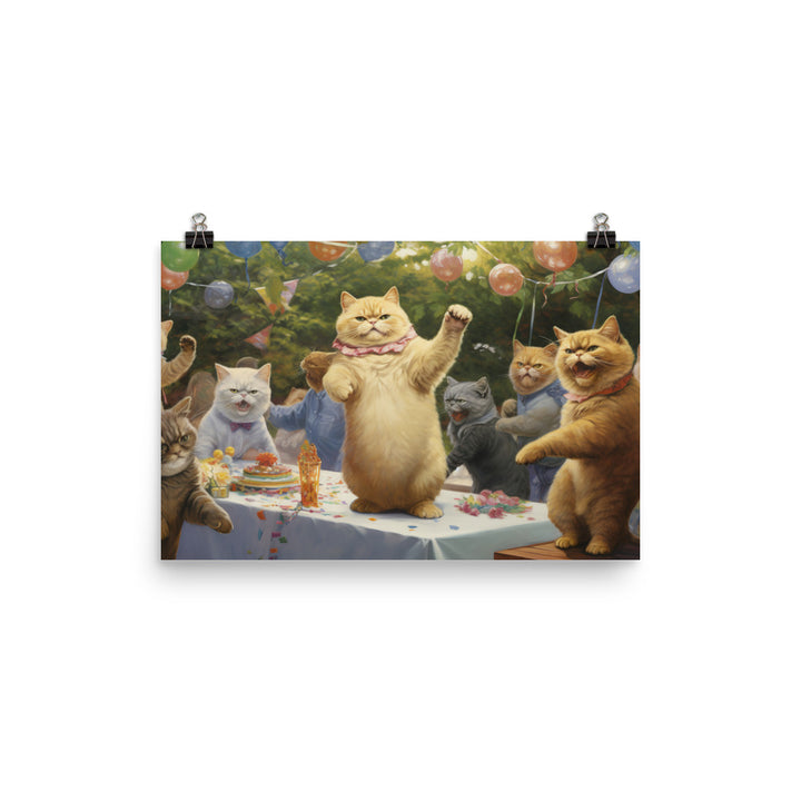 Exotic Shorthair Photo paper poster - PosterfyAI.com