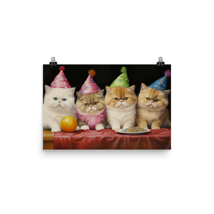 Exotic Shorthair Photo paper poster - PosterfyAI.com