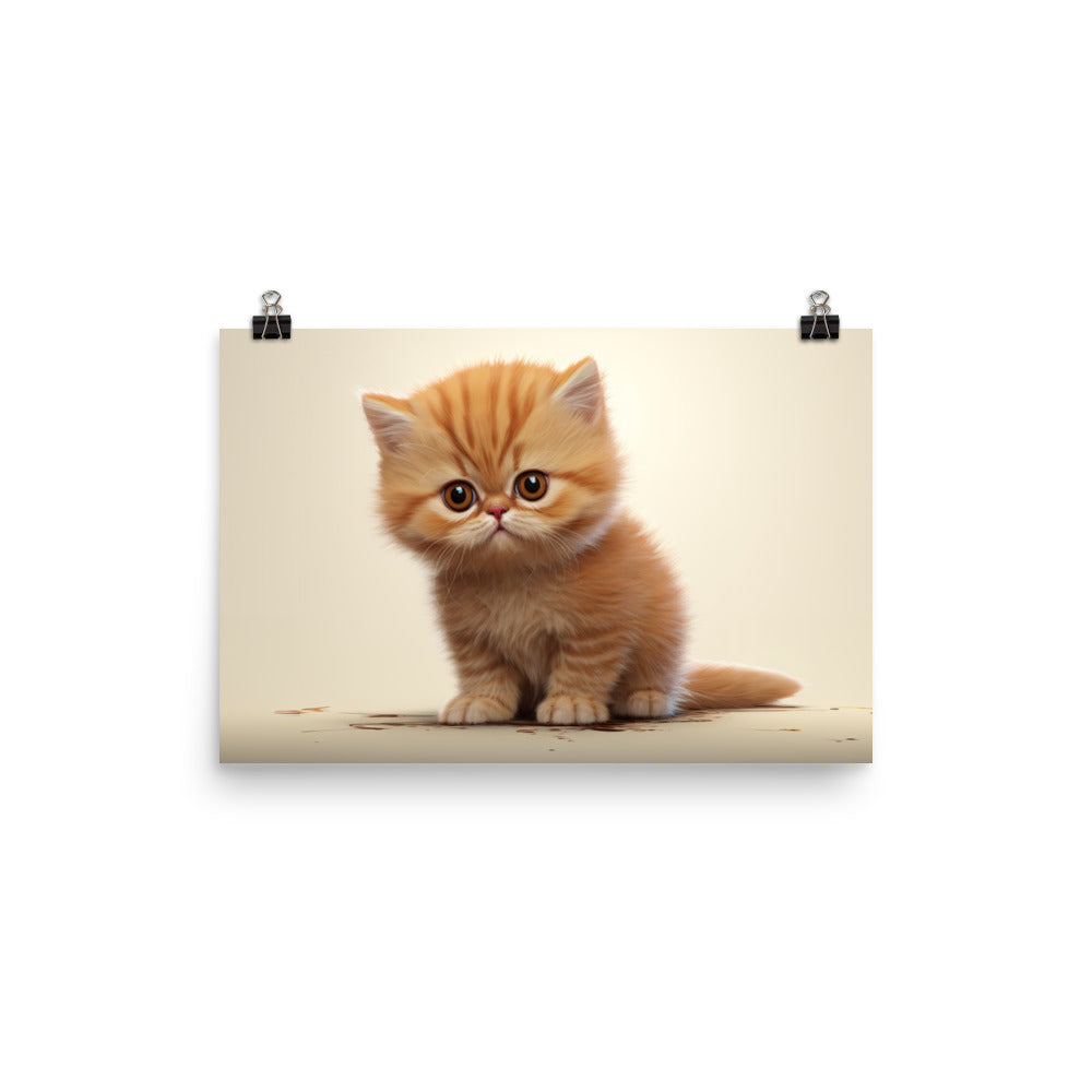 Exotic Shorthair Photo paper poster - PosterfyAI.com