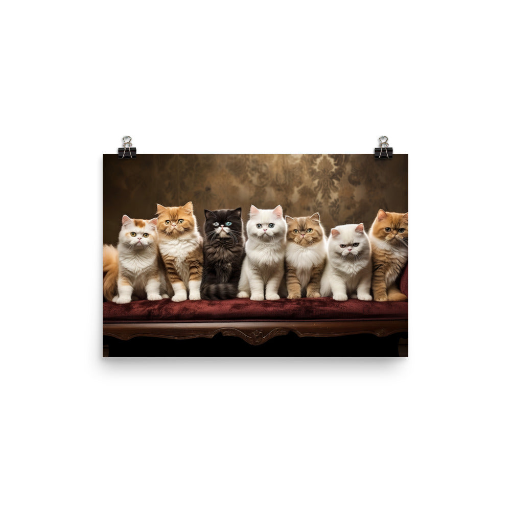 Exotic Shorthair Photo paper poster - PosterfyAI.com