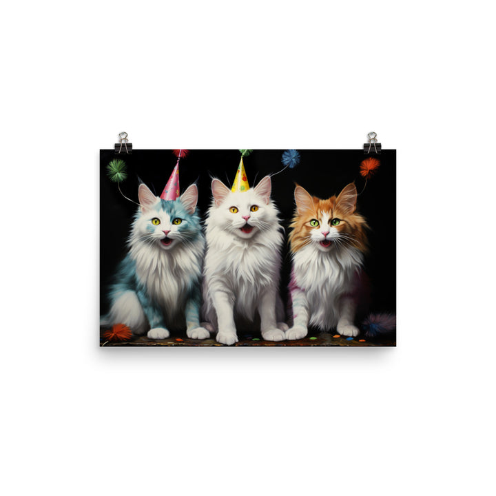 Turkish Van Photo paper poster - PosterfyAI.com
