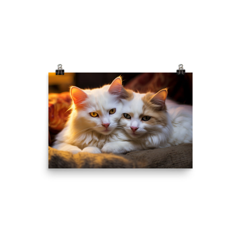 Turkish Van Photo paper poster - PosterfyAI.com