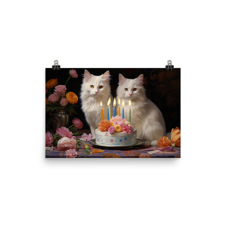 Turkish Van Photo paper poster - PosterfyAI.com