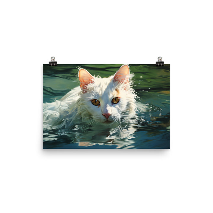Turkish Van Photo paper poster - PosterfyAI.com