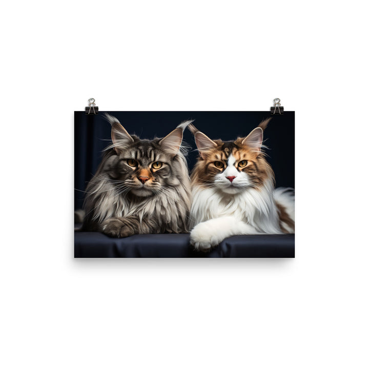 Maine Coon Photo paper poster - PosterfyAI.com