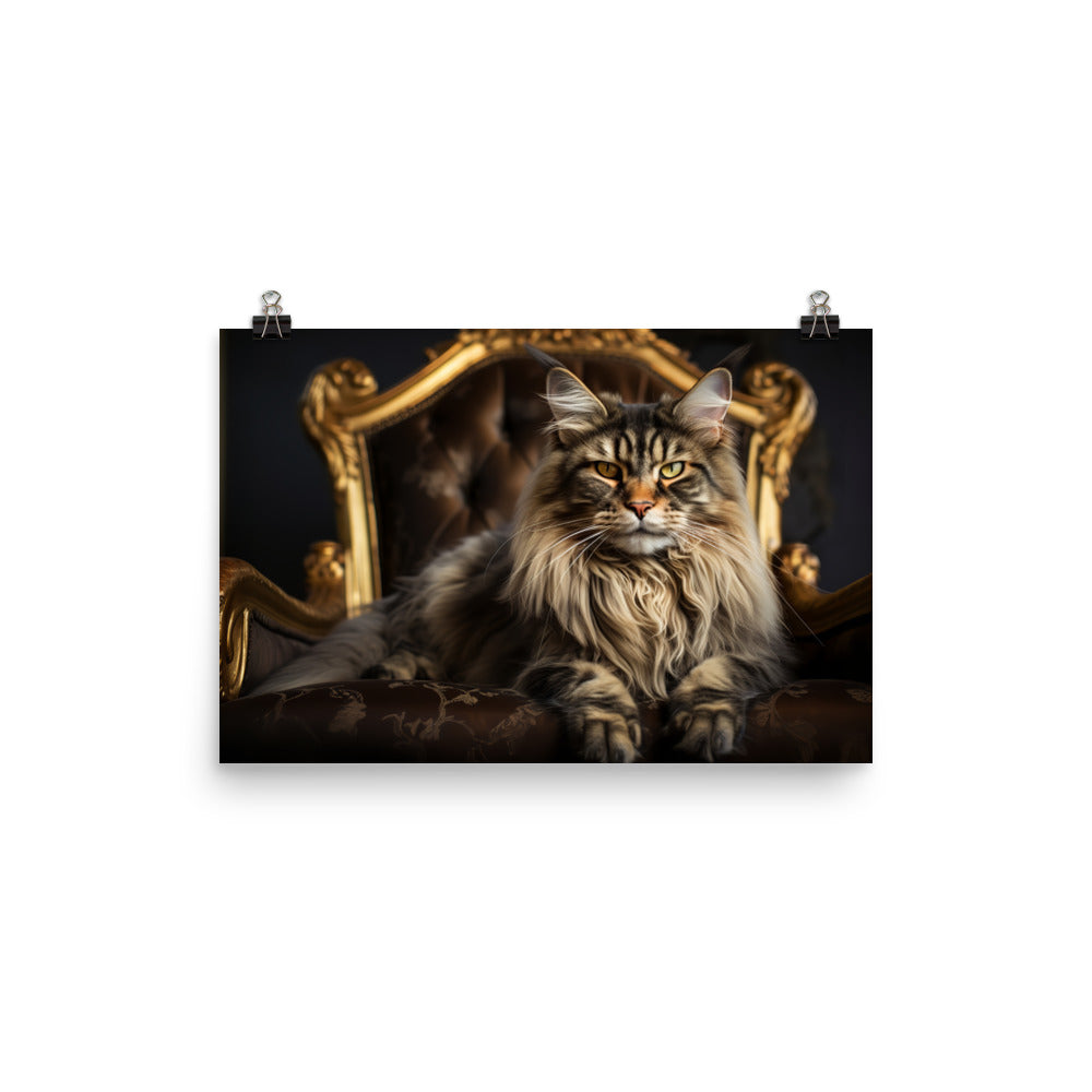 Maine Coon Photo paper poster - PosterfyAI.com