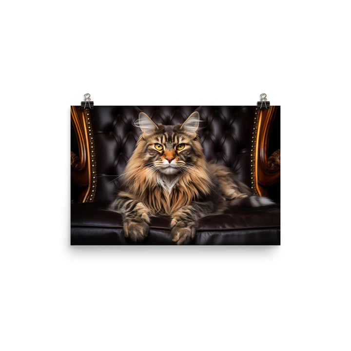 Maine Coon Photo paper poster - PosterfyAI.com