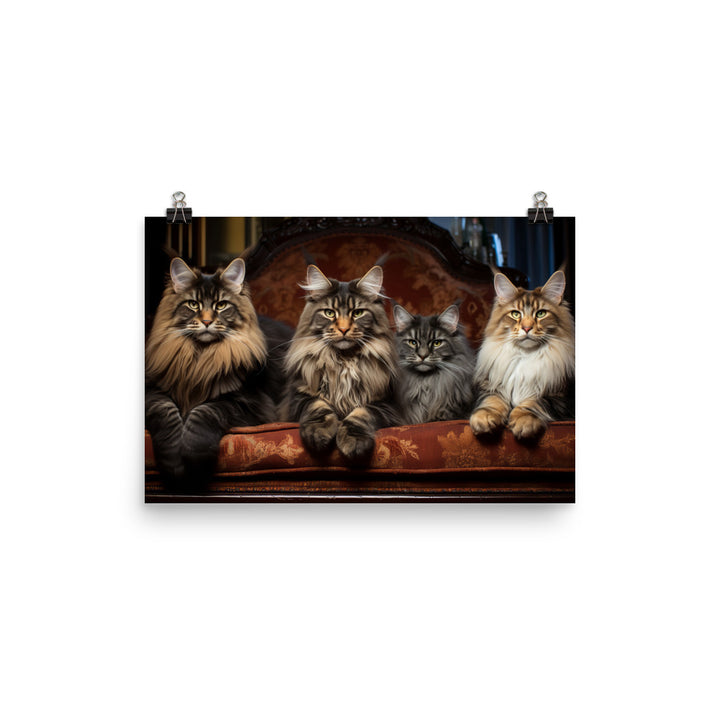 Maine Coon Photo paper poster - PosterfyAI.com