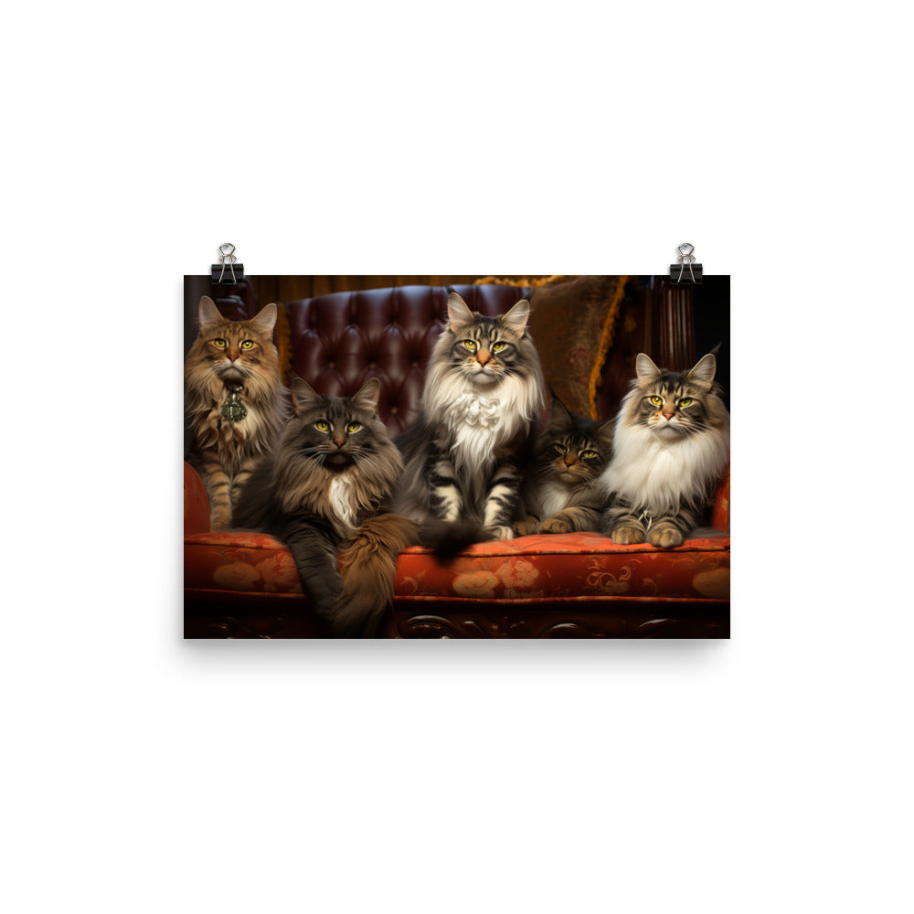 Maine Coon Photo paper poster - PosterfyAI.com
