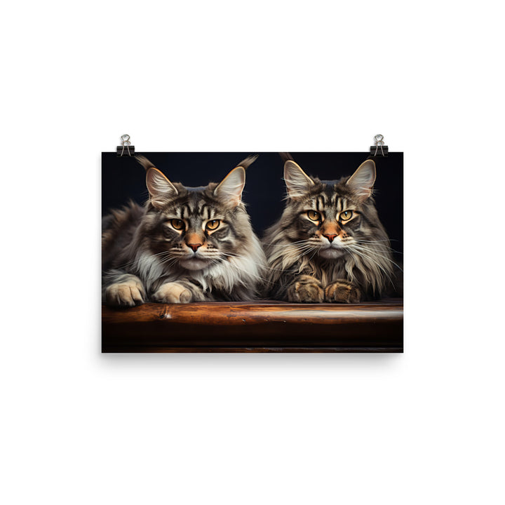 Maine Coon Photo paper poster - PosterfyAI.com