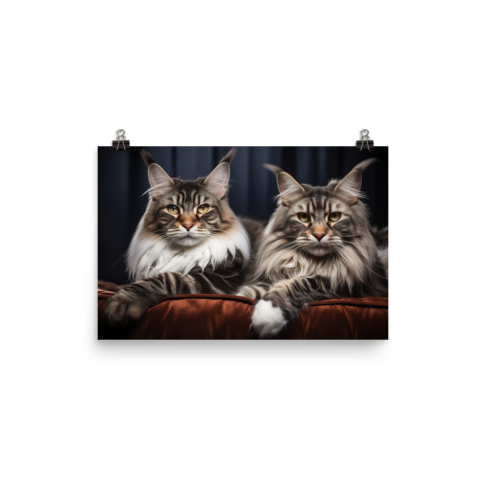 Maine Coon Photo paper poster - PosterfyAI.com