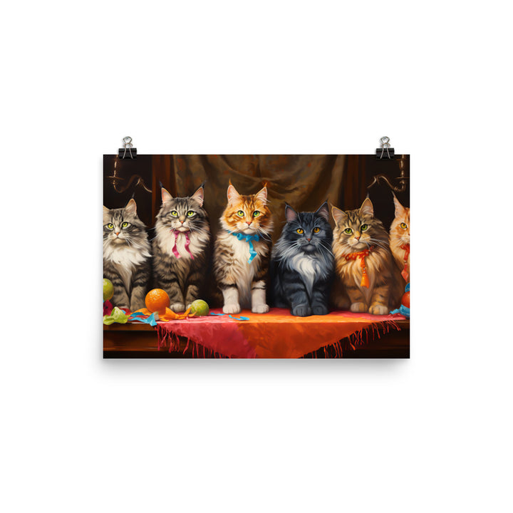 Maine Coon Photo paper poster - PosterfyAI.com
