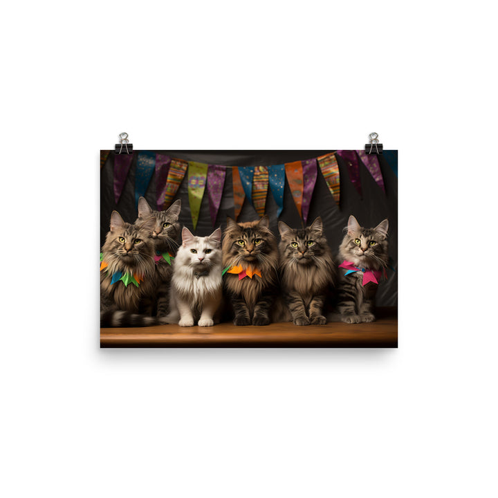 Maine Coon Photo paper poster - PosterfyAI.com