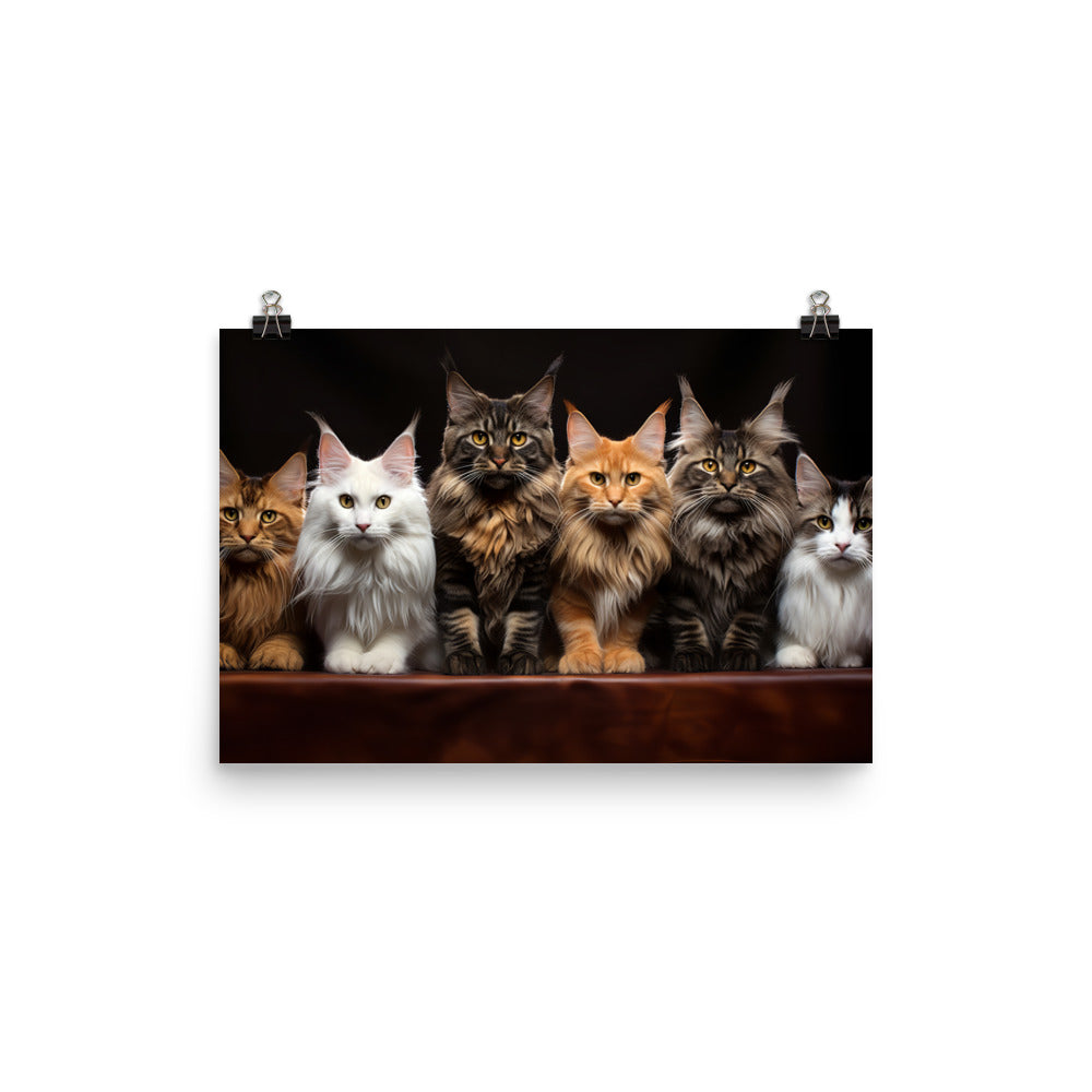 Maine Coon Photo paper poster - PosterfyAI.com