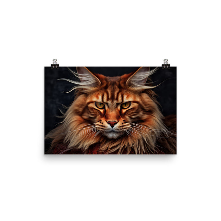 Maine Coon Photo paper poster - PosterfyAI.com