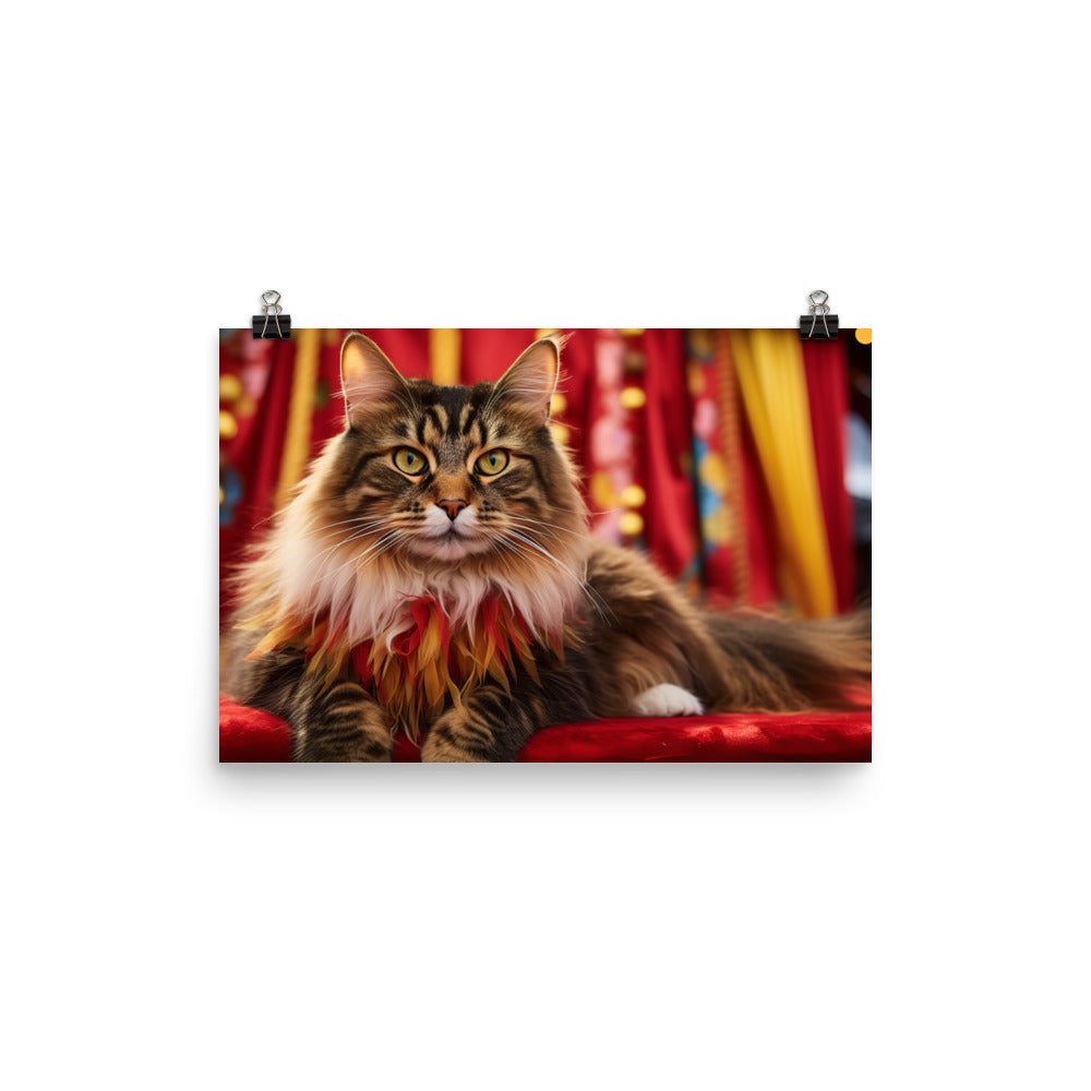 Maine Coon Photo paper poster - PosterfyAI.com