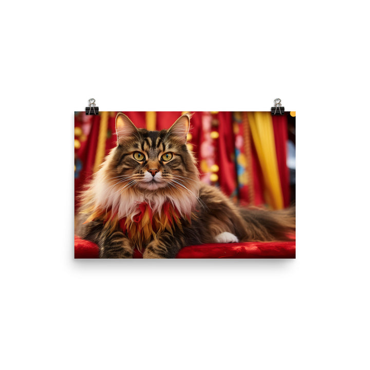 Maine Coon Photo paper poster - PosterfyAI.com
