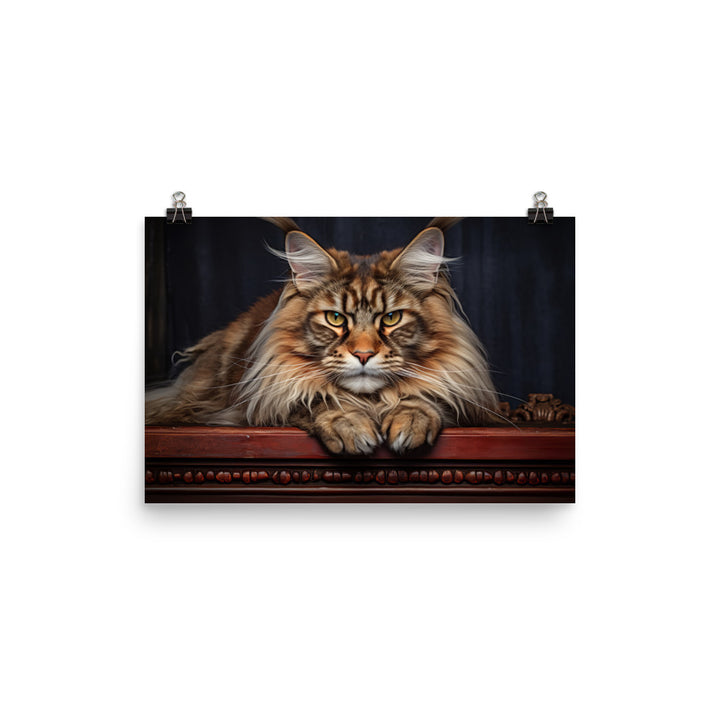 Maine Coon Photo paper poster - PosterfyAI.com