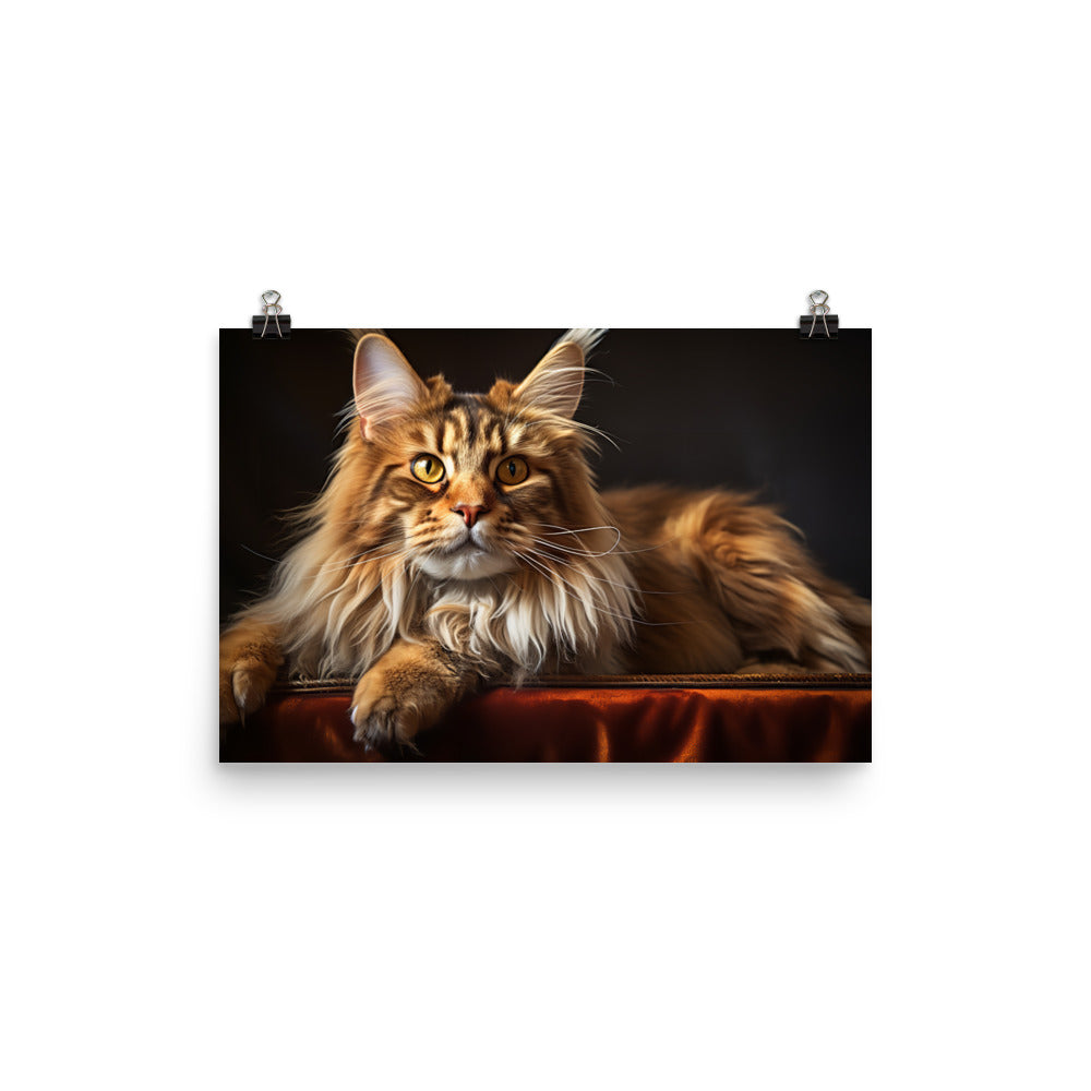 Maine Coon Photo paper poster - PosterfyAI.com