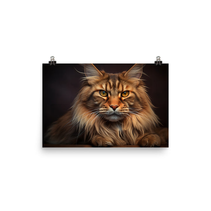Maine Coon Photo paper poster - PosterfyAI.com
