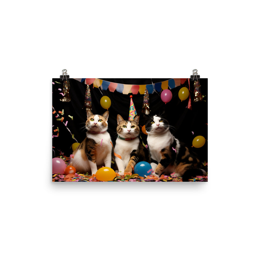 Japanese Bobtail Photo paper poster - PosterfyAI.com