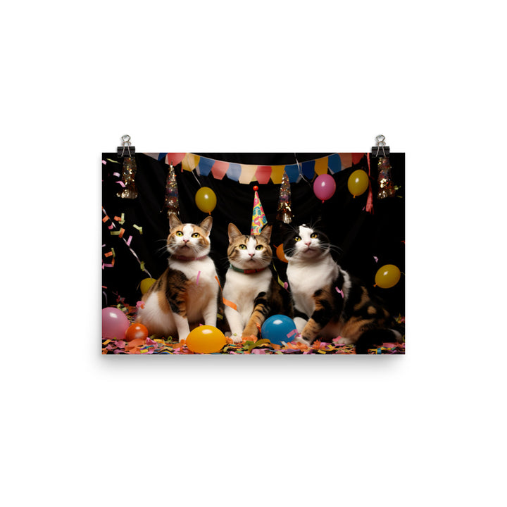 Japanese Bobtail Photo paper poster - PosterfyAI.com