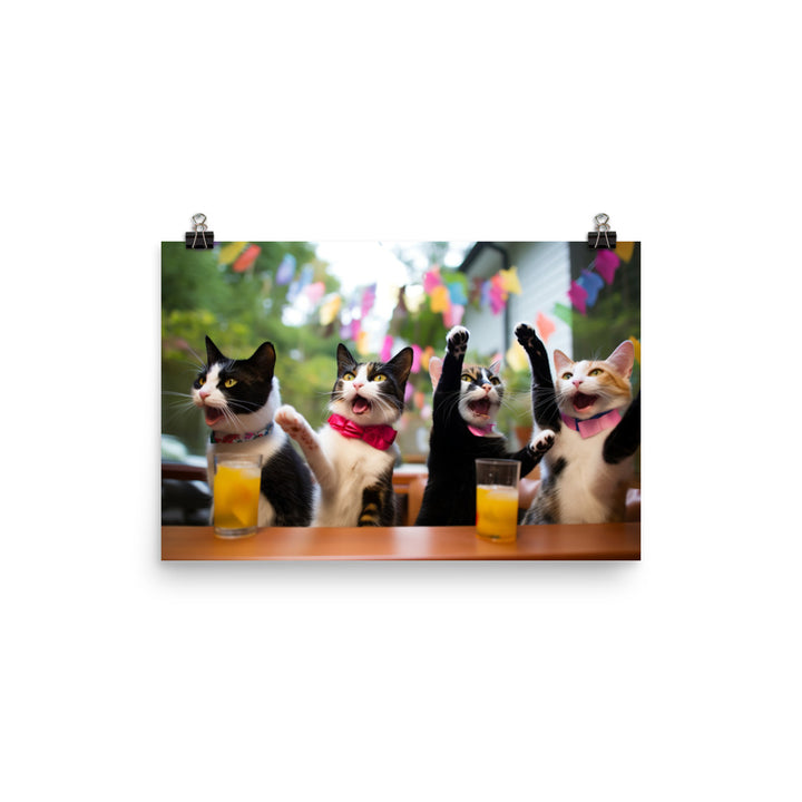 Japanese Bobtail Photo paper poster - PosterfyAI.com
